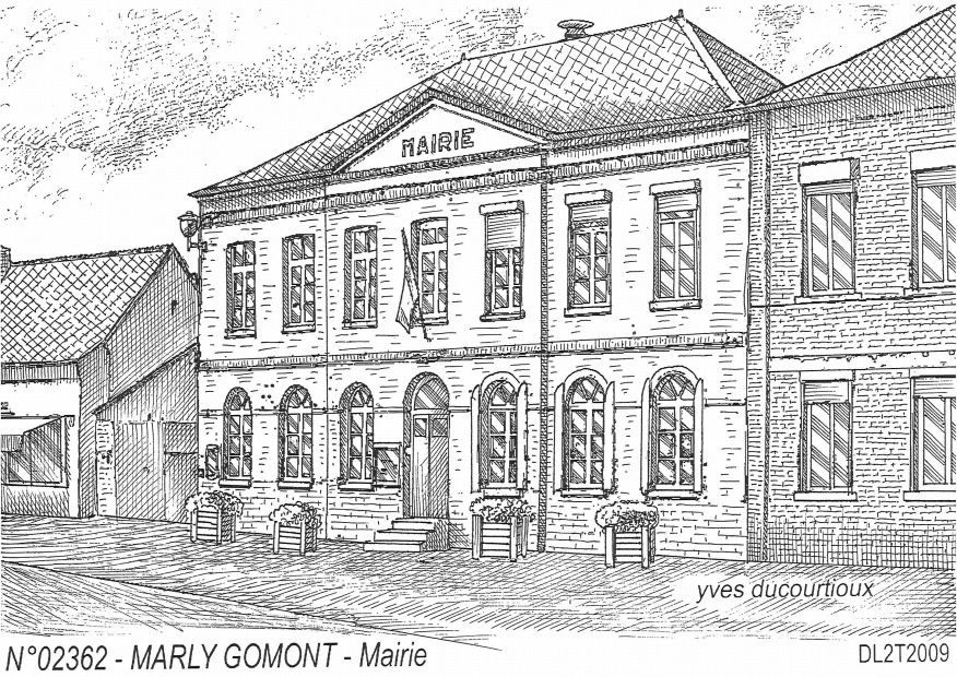 N 02362 - MARLY GOMONT - mairie